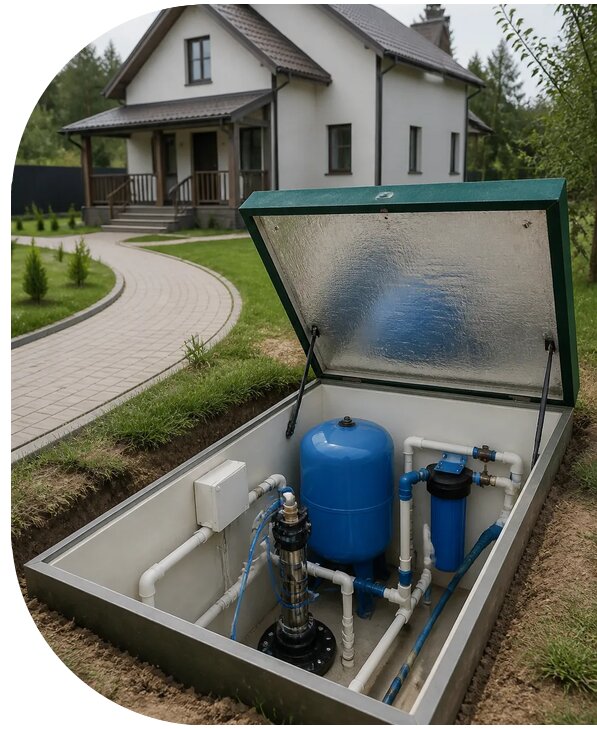 Автономное водоснабжение дома в Казани от 159255 р. | АПаруса-Кзн